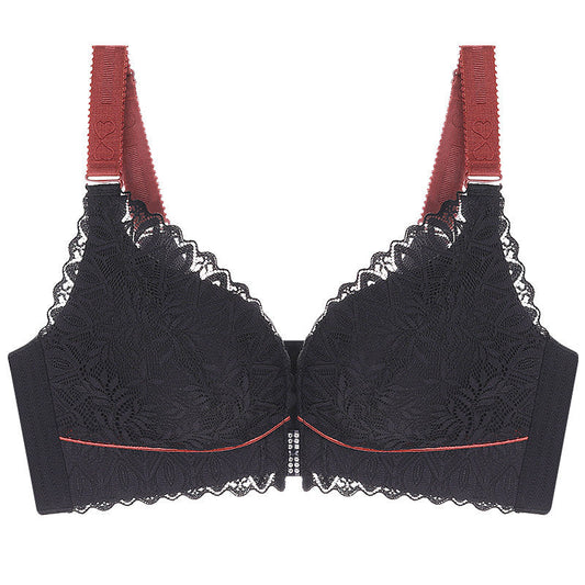 Non Wired Front Button Push-Up Strapless Bras