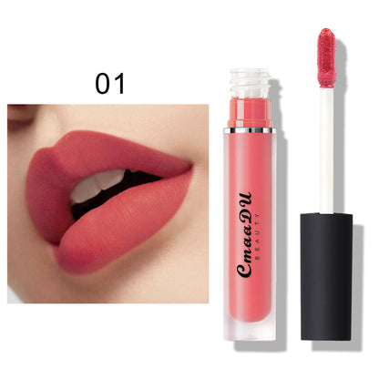 15-Color Non-Sticky Matte Lip Gloss and Lipstick Set-Homeunderwear