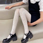 Sexy Jacquard Hollow Mesh Socks Loli Girl Bottom Pantyhose