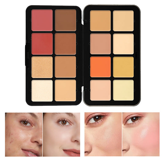 New Arrival 16-Color Metal Compact Concealer Palette