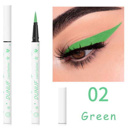 12-Color Long-Lasting Waterproof Liquid Eyeliner-Homeunderwear