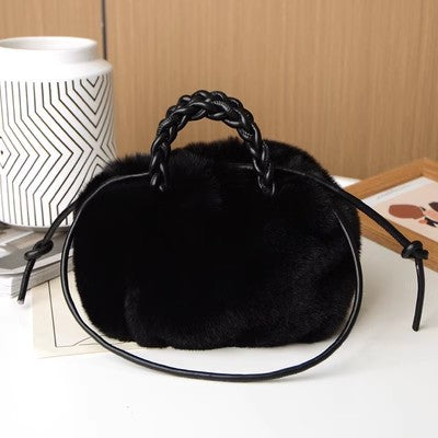 Fuzzy Winter Cloud Bag Tote Shoulder Satchel