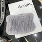 Warm Real Rabbit Fur Neck Warmer - Elastic Design