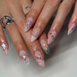 Elegant 3D Pink French Nail Extensions