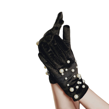 Hepburn Vintage Velvet Gloves