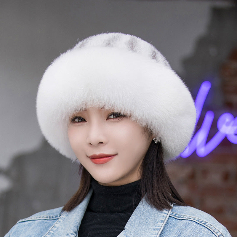 Winter Mink Fur Bucket Hat - Warm & Stylish