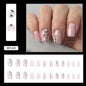 Spring Pink Butterfly Nail Tips for Romantic Style