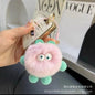 Cute Rabbit Fur Coal Ball Keychain Plush Bag Charm