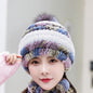 Winter Real Rabbit Fur Ear Flap Hat - Stylish & Warm