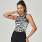 Zebra Print Slim Sports Bras