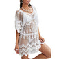 Sun Protection Lace Bikini Cover-up Maxi Dress