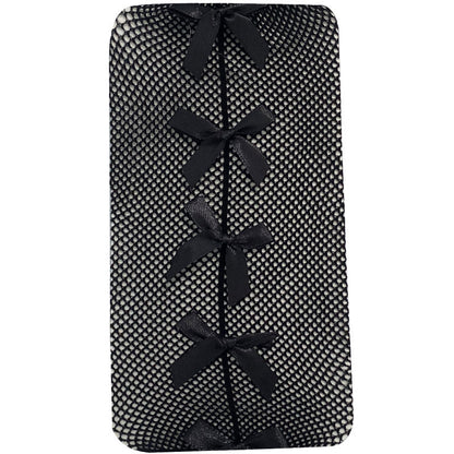 Sexy Long Bow Jk Big Grid Hollowed-out Pantyhose