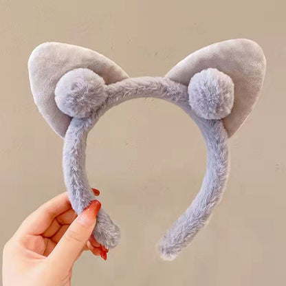 Cute Cat Ear Ball Headband