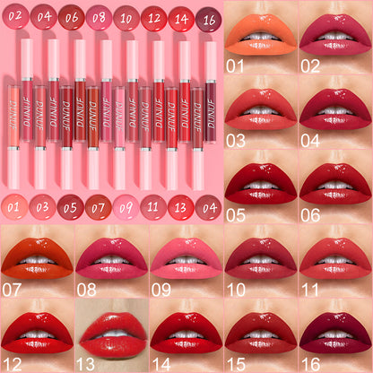 16-Color Hydrating Mirror Finish Lip Gloss-Homeunderwear