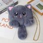 Cute Cat Plush Pouch - Fashionable Kawaii School Tote