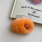 Cute Real Rabbit Fur Hair Clips - Heart Shaped Bobby Pins