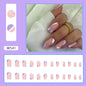 Spring Pink Butterfly Nail Tips for Romantic Style