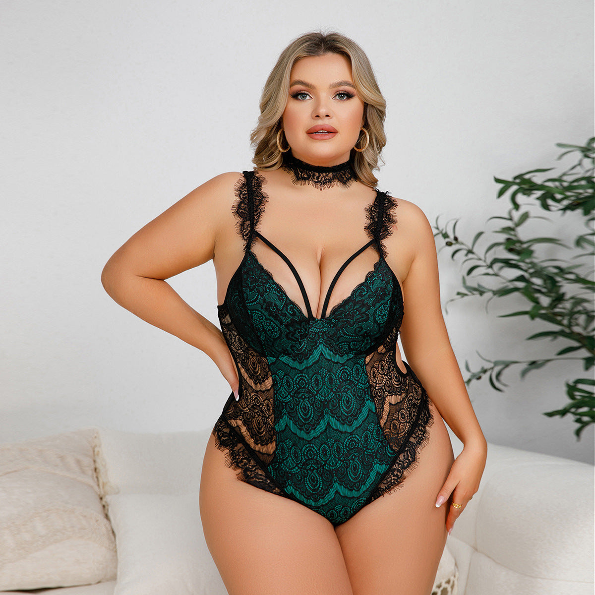 Free Shipping For Plus Size Sweet Romance Bodysuit