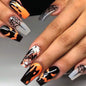 New FashionHalloween Bat and Ghost Face Nail Tips