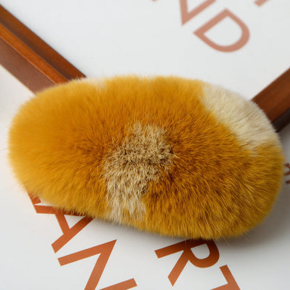 Cute Faux Fur Hair Clip - Korean Trendy Accessory