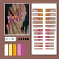 XXL Color Gradient Long Nails with 3D Pink Diamond Decor