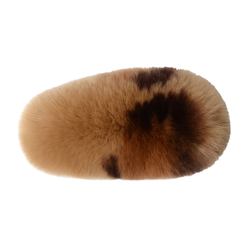 Cute Faux Fur Hair Clip - Korean Trendy Accessory