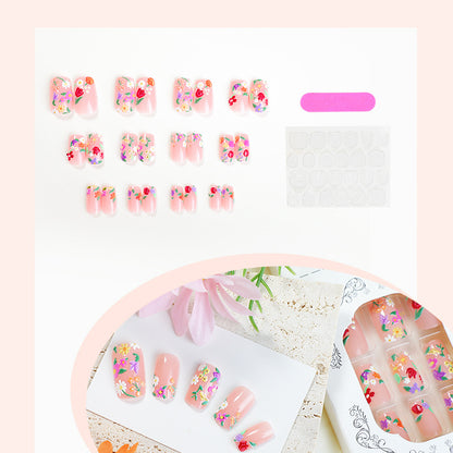 Square Flower 3D Nail Art Patches