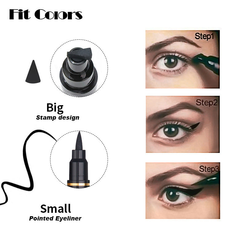 Fit Colors Dual-Head Wing Liner - Matte Waterproof Formula