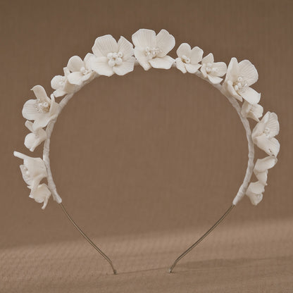 Ceramic Flower Handmade Headband