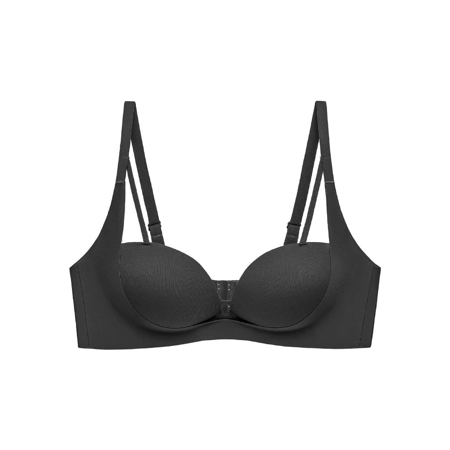 Open Cup Gathered No Trace Push-up Bras