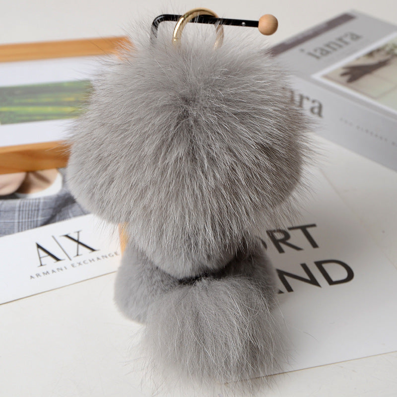 Cute Faux Fur Lion Charm - Keychain & Bag Accessory