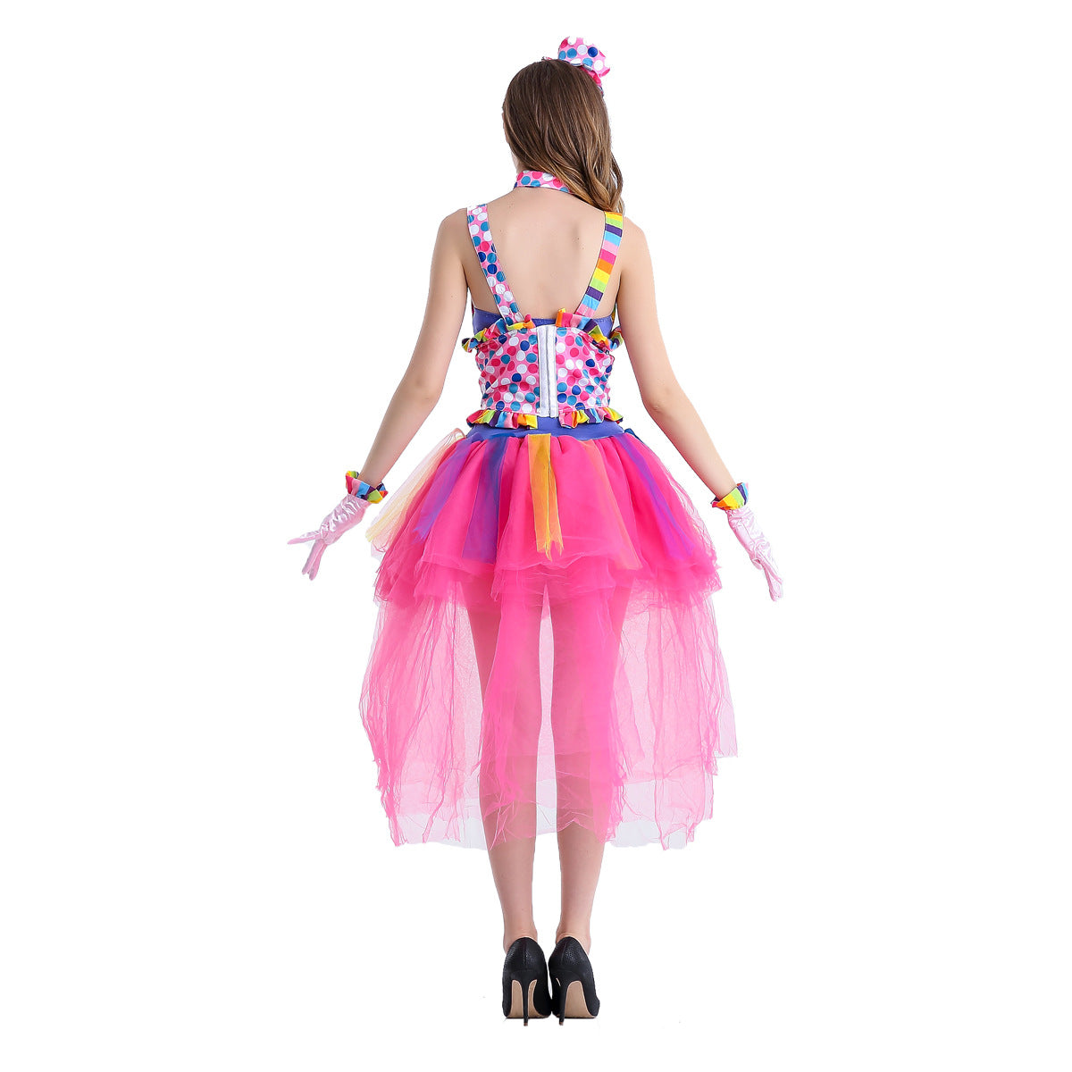 New Fashion Halloween Cosplay Pretty Clown Costume