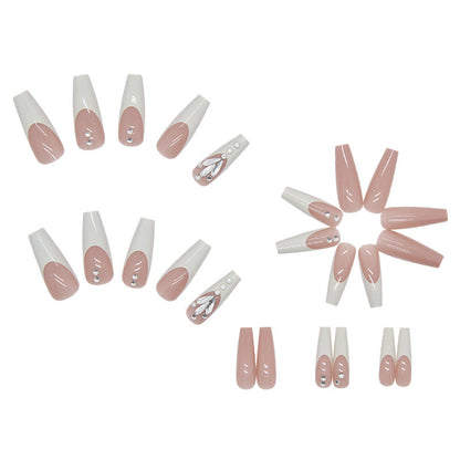 Long Ballet-Style Pre-Made Nail Extensions