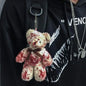 Free Shipping For 'OW!' Punk Bloody Injured Bear Bagchain Keychain