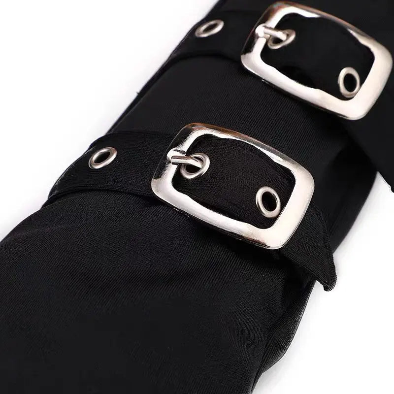 Free Shipping For 'Off Trail' Goth Grunge Buckle Gloves