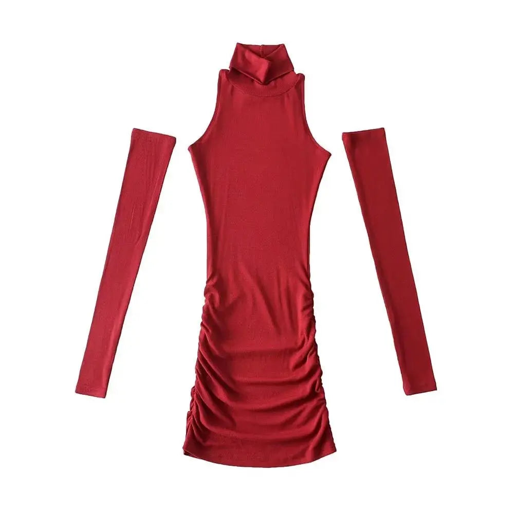 Free Shipping For 'Overlooker' Turtleneck Sheath Dress