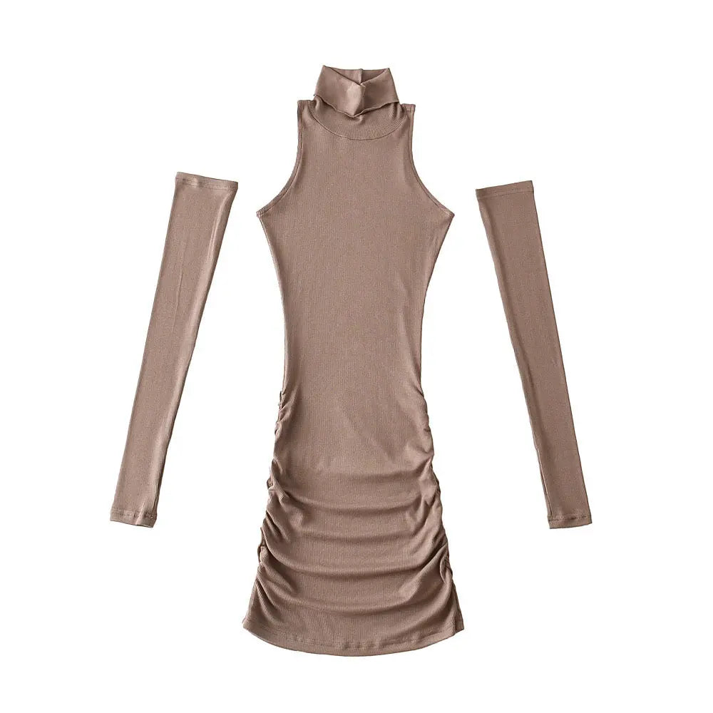 Free Shipping For 'Overlooker' Turtleneck Sheath Dress