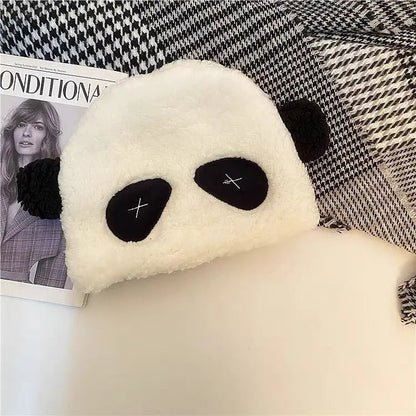 Free Shipping For 'Panda' Kawaii Black and White Fluffy Hat