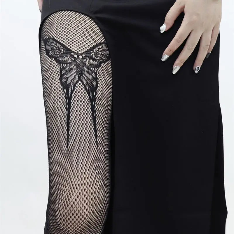 Free Shipping For 'Papilio' Butterfly Print Sexy Pantyhose