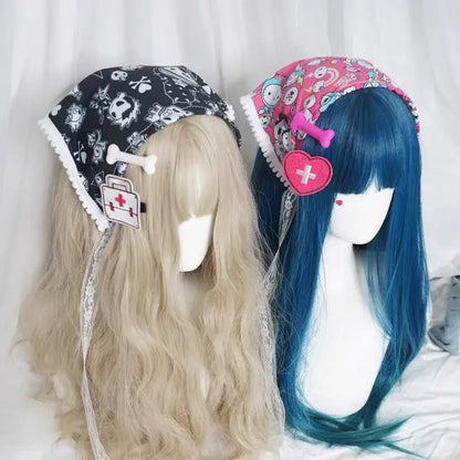 Free Shipping For 'Peakaboo' Kawaii Goth Scarf Headband