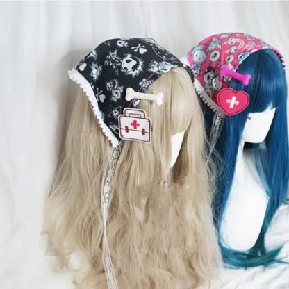 Free Shipping For 'Peakaboo' Kawaii Goth Scarf Headband