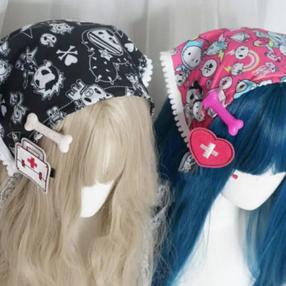 Free Shipping For 'Peakaboo' Kawaii Goth Scarf Headband