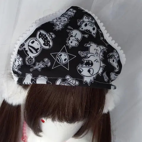 Free Shipping For 'Peakaboo' Kawaii Goth Scarf Headband