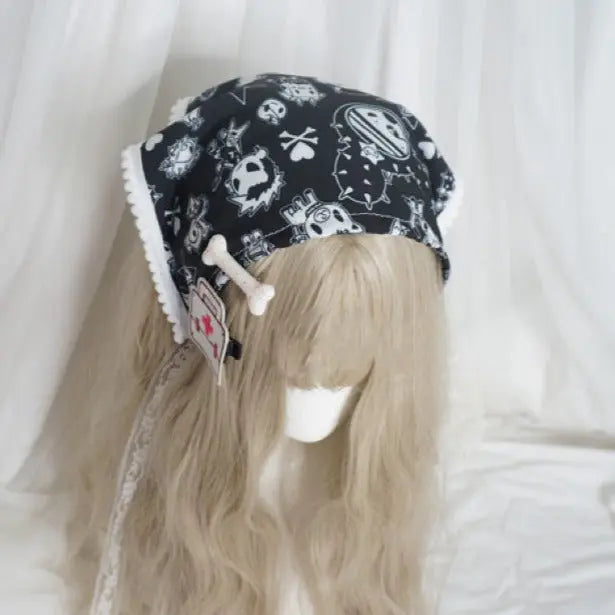 Free Shipping For 'Peakaboo' Kawaii Goth Scarf Headband