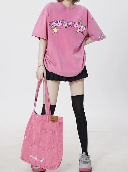 Free Shipping For 'Pink War' Oversized Unisex Pink Shirts