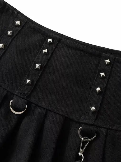 Free Shipping For 'Pistols' Tech-wear Rivet Detachable Skirt Pants