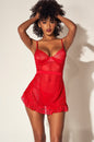 Free Shipping For Playful Babydoll With Back-tie Opening