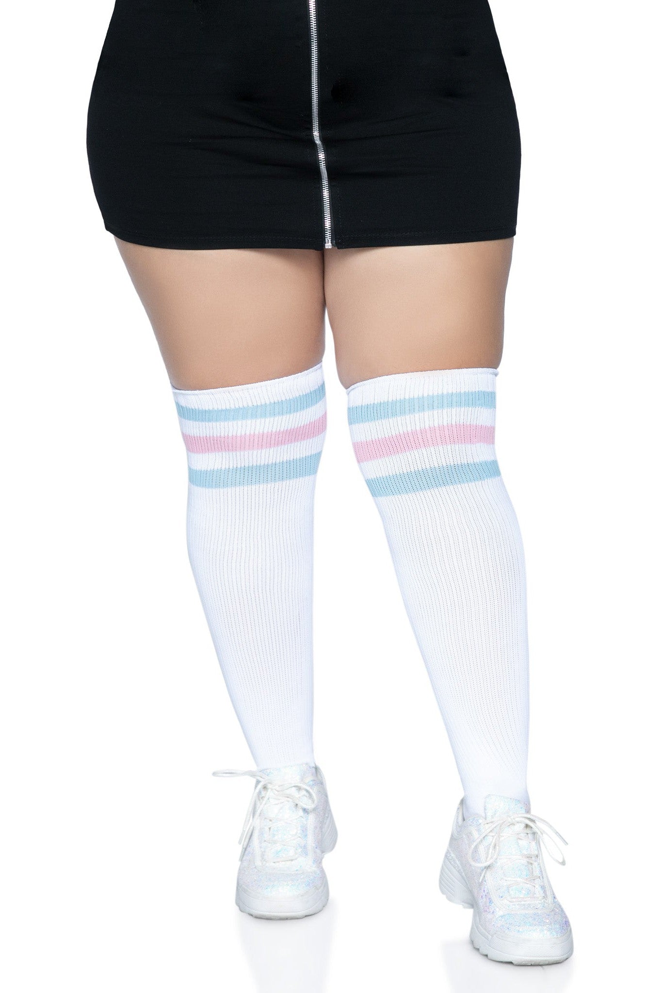 Free Shipping For Plus Size Athletic Over The Knee Socks