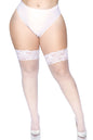 Free Shipping For Plus Size Lace Top Thigh High Stay Ups