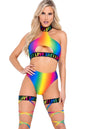 Free Shipping For Pride Garter Leg Straps with LOVE Elastic